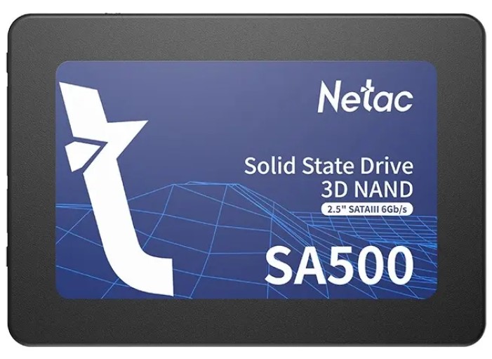 

Накопитель SSD 2.5'' Netac NT01SA500-960-S3X SA500 960GB SATA 6Gb/s 3D TLC/QLC 530/475MB/s MTBF 1.5M 480 TBW 7mm, NT01SA500-960-S3X