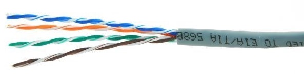 

Кабель витая пара U/UTP 5e кат. 4 пары Cablexpert UPC-5040E-SOL 26AWG(0.40 мм), омедненный алюминий (CCA), одножильный (solid), внутренний, PVC, серый, UPC-5040E-SOL