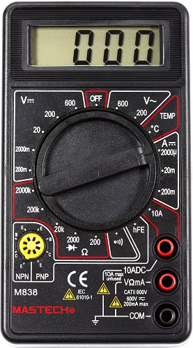 

Мультиметр Mastech 13-2004 Портативный M838, 13-2004