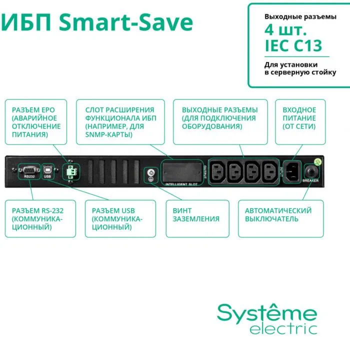 фото Systeme Electric SMTSE750RMI1U