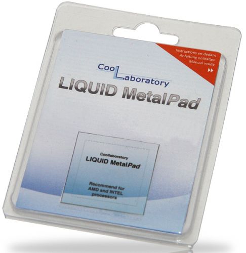 Термоэлемент Coollaboratory CL-MP-3C-CS Liquid MetalPad 1 шт,индий, медь, висмут, для процессора, 38