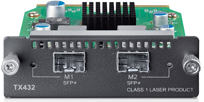 Модуль расширения TP-LINK TX432 10-гигабитный 2-портовый SFP + модуль, для T3700G-28TQ/T2700G-28TQ 10 гигабитный ethernet медиа конвертер sfp волоконный медиа конвертер