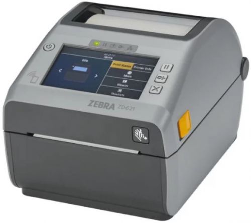 Принтер термотрансферный Zebra ZD6A143-30EF00EZ этикеток Zebra TT ZD621 (74/300M), Color Touch LCD;, цвет серый