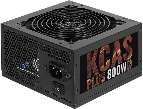 Блок питания ATX AeroCool KCAS Plus 800 4713105962673 800W, вентилятор 120x120мм, 80 Plus Bronze