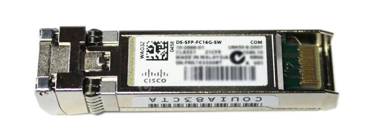 Трансивер Cisco DS-SFP-FC16G-SW= 16 Gbps Fibre Channel SW SFP+, LC qlogic fiber module sfp 16gb ftlf8529p4bcv qm 16g 850nm 100m sr lc lc sfp волоконный трансивер