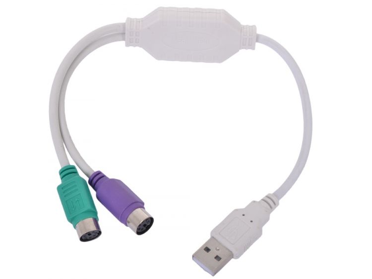 

Адаптер Cablexpert 2xPS/2 /AM UAPS12 USB=>PS2, 2xPS/2 /AM