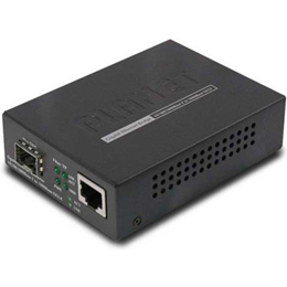 Медиа-конвертер Planet GT-805A неуправляемый GE в 1000Base-SX/LX (mini-GBIC, SFP) - расстояние зависит от SFP модуля mini gbic lx module 40 to 75 c ddm supported
