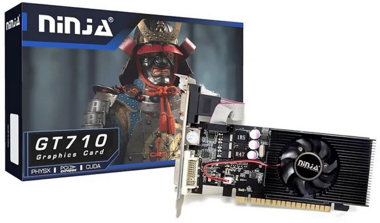 Видеокарта PCI-E Sinotex GeForce GT710 (NF71NP013F) 1GB DDR3 64bit 28nm 954/1333MHz DVI/HDMI