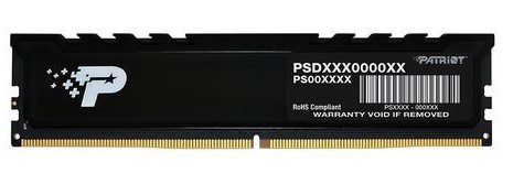 

Модуль памяти DDR5 32GB (2*16GB) Patriot Memory PSP532G4800KH1 Signature Premium PC5-38400 4800MHz CL40 1.1V, PSP532G4800KH1