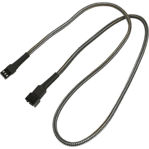 Удлинитель Nanoxia NX3PV60C кабеля вентилятора 3-pin, 60 см, карбон