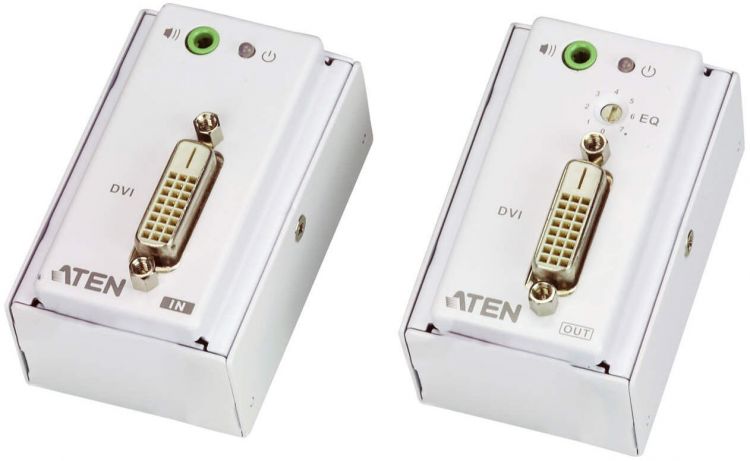 

Удлинитель Aten VE607-AT-G DVI Over Cat 5 Extender with MK Wall Plate W/EU ADP, VE607-AT-G