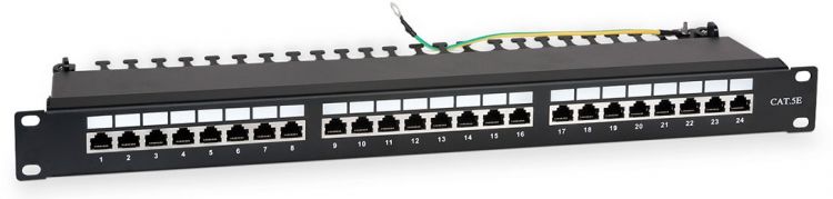 

Патч-панель WRLine WR-PL-24-C5E-SH-D 19"(1U), 24 порта RJ-45 полностью экранированная, категория 5e, Dual IDC, цвет черный, WR-PL-24-C5E-SH-D