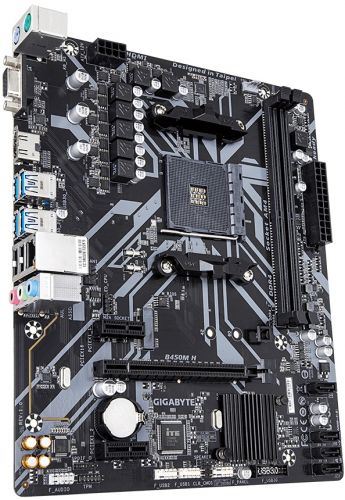 Материнская плата mATX GIGABYTE B450M H