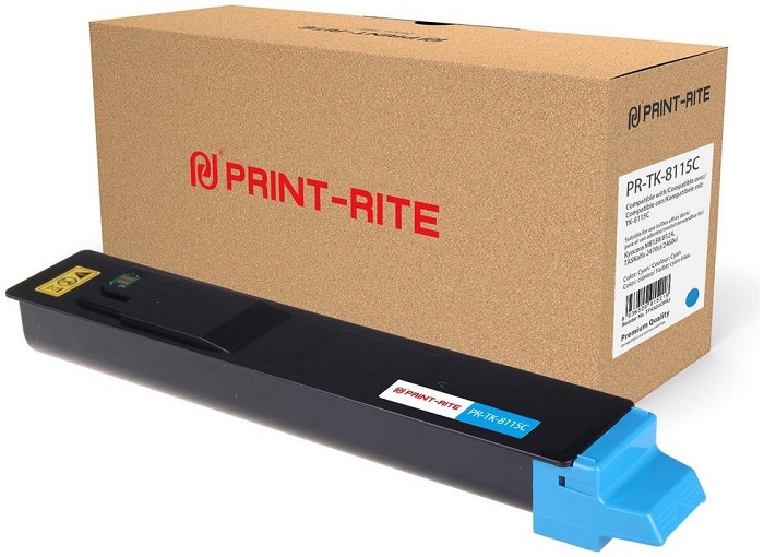 Картридж Print-Rite PR-TK-8115C TK-8115C голубой (6000стр.) для Kyocera Mita Ecosys M8124cidn/M8130c