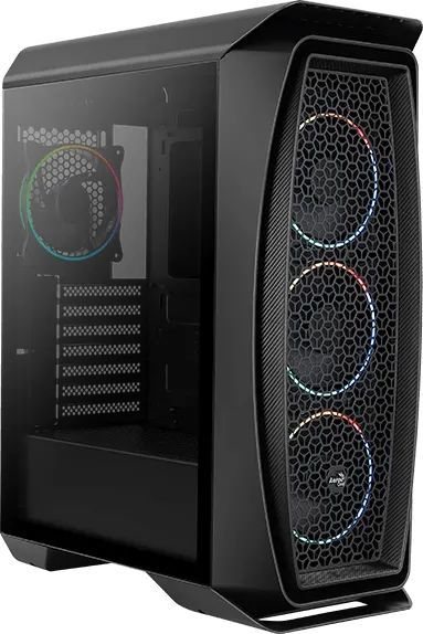 Корпус ATX AeroCool Aero One Eclipse-G-BK-v1 4710562752342 черный, без БП, с окном, 2*USB 3.0, audio