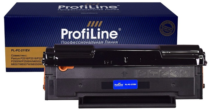 Картридж ProfiLine PL_PC-211EV для принтеров Pantum P2516/P2518/P2207/P2500NW/P2500/P2506W/M6500/M65, цвет черный
