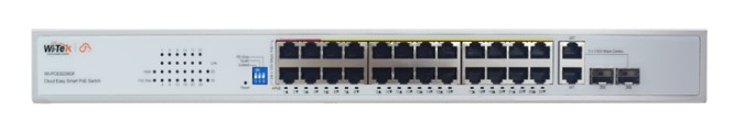 

Коммутатор настраиваемый Wi-Tek WI-PCES226GF PoE 280Вт, порты 24FE PoE + 2Combo SFP, Easy Smart, WI-PCES226GF