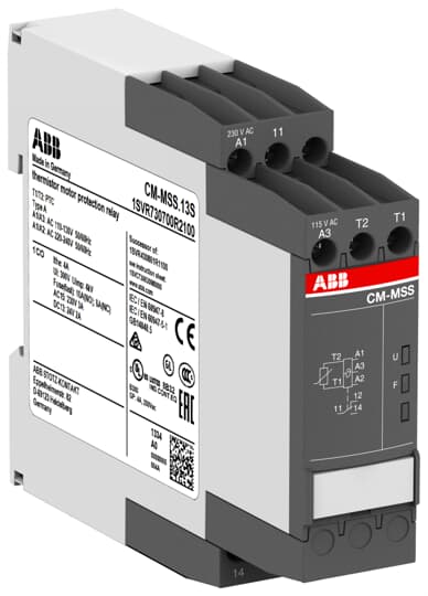 

Реле ABB 1SVR730700R2100 CM-MSS.13S термисторное защиты двигателя питание 110-130В AC, 220-240В AC, 1 ПК, винт клем, 1SVR730700R2100