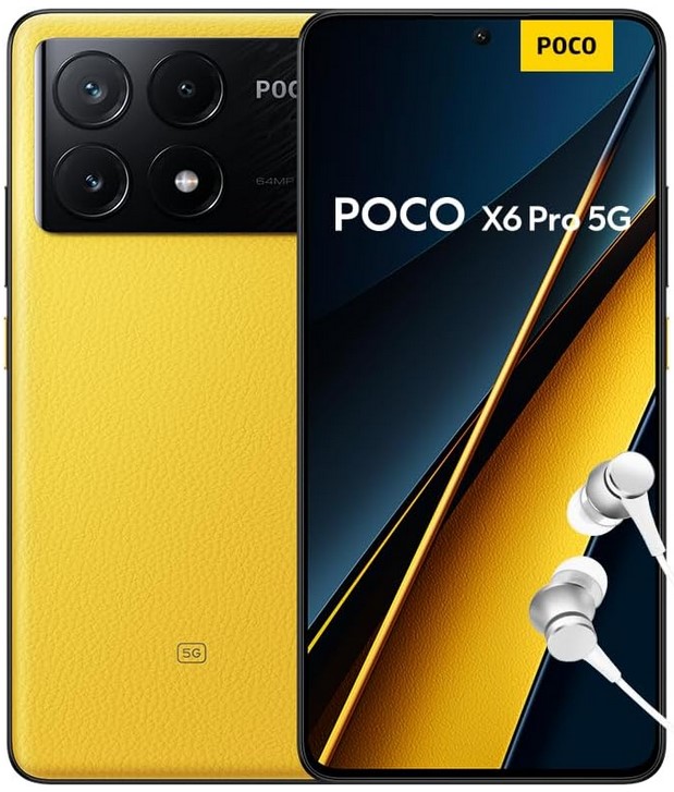 

Смартфон Xiaomi POCO X6 Pro 5G 12/512GB MZB0FV9RU (51680) Yellow, POCO X6 Pro 5G 12/512GB