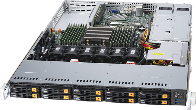 

Серверная платформа 1U Supermicro AS-1114S-WN10RT A+ Server, Single EPYC 7002 CPU, 16 DIMMs DDR4; 2 PCI-E 4.0 x16 (FHHL) slots, 1 PCI-E 4.0 x16 (LP) s, AS-1114S-WN10RT