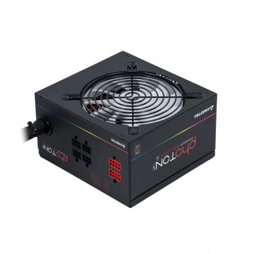 Блок питания ATX Chieftec CTG-750C-RGB 750W, Active PFC, RGB Rainbow 120mm fan, 80 PLUS BRONZE, Cabl