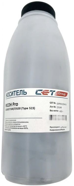 

Девелопер CET Type 523 OSP0523D400 для RICOH Pro C5100/C7100/C9100 (Japan), 400г/бут, (унив.), Type 523