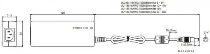 Mean Well GST60A12-P1J