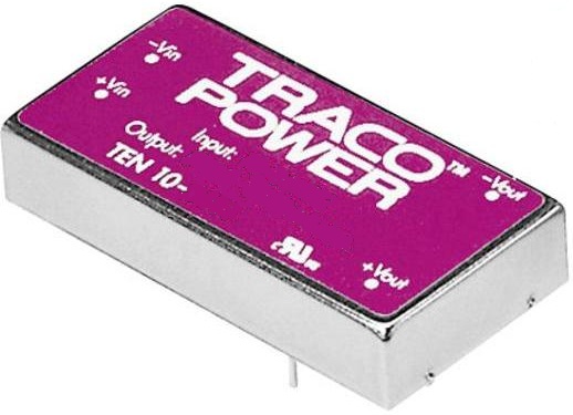 

Преобразователь DC-DC модульный TRACO POWER TEN 10-1211 Монтаж: на плату, 2x1 inch; P вых: 10 Вт; #: 1; U вх: 9...18 В; Выход: 5 В; Защита: короткого, TEN 10-1211