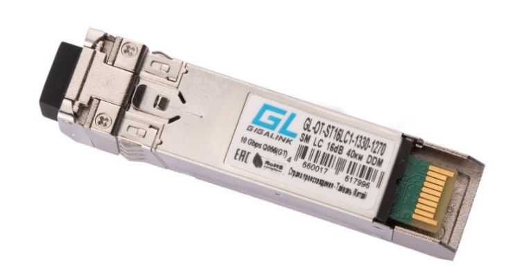 

Модуль SFP28 NIKOMAX GL-OT-SS18LC1-1330-1270 25 Гбит/с, WDM, 1 ОВ, SM, 1xLC, Tx:1330/Rx:1270 нм, DDM, 18 дБ (до 40 км), GL-OT-SS18LC1-1330-1270