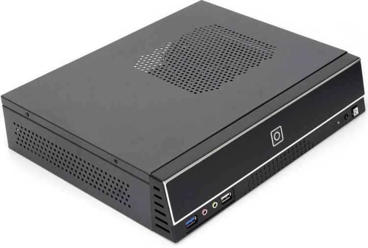 цена Корпус mini-ITX Crown CMC-245-103 CM000003114 черный, 300W, USB 2.0, USB 3.0, audio