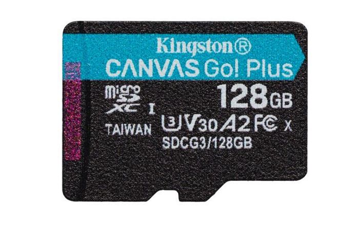 

Карта памяти MicroSDXC 128GB Kingston SDCG3/128GBSP UHS-I Class U3 V30 A2, чтение: 170Мб/с, запись: 90Мб/с, без адаптера, SDCG3/128GBSP