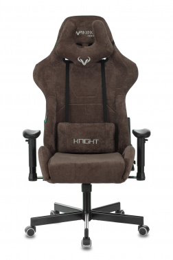 Кресло игровое Бюрократ VIKING KNIGHT LT10 коричневый, крестовина металл фото