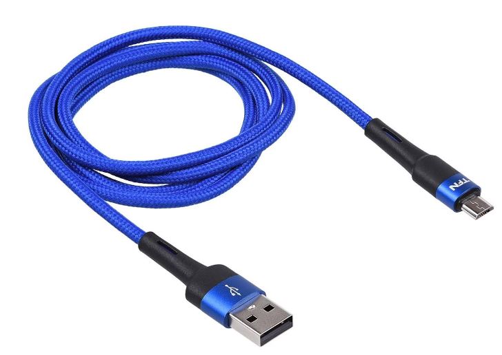 

Кабель интерфейсный TFN TFN-C-ENV-MIC1MBL microUSB Envy 1.2m, синий, TFN-C-ENV-MIC1MBL