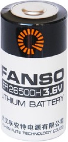 

Батарейка Fanso ER26500H/S Li-SOCl2 батарея типоразмера C, 3.6 В, 9 Ач, Траб: -55...85 °C, ER26500H/S