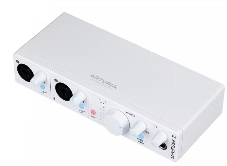 

Аудиоинтерфейс Arturia MiniFuse 2 White 800112 24бит/192кГц, два комбинированных входа XLR-1/4” (микрофонный / линейный / инструментальный уровень) с, MiniFuse 2 White