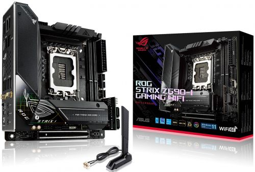 Материнская плата mini-ITX ASUS ROG STRIX Z690-I GAMING WIFI (LGA1700, Z690, 2*DDR5(6000), 4*SATA 6G