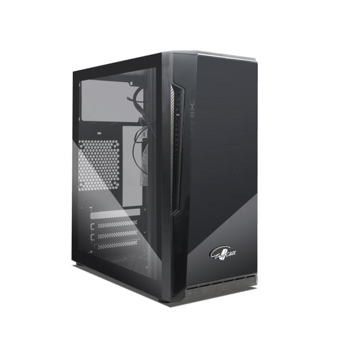 Корпус mATX Eurocase MA03 черный, без БП, закаленное стекло, USB3.0