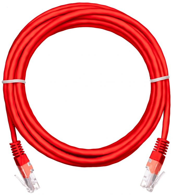 

Кабель патч-корд U/UTP 5e кат. 3м Netlan EC-PC4UD55B-BC-PVC-030-RD-10 2хRJ45/8P8C 26AWG(7x0.16 мм), чистая медь, PVC нг(B), красный, уп/10шт, EC-PC4UD55B-BC-PVC-030-RD-10