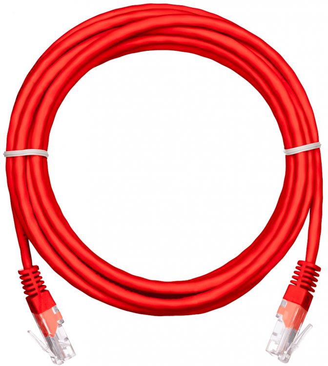 

Кабель патч-корд U/UTP 5e кат. 1.5м Netlan EC-PC4UD55B-BC-PVC-015-RD-10 2хRJ45/8P8C 26AWG(7x0.16 мм), чистая медь, PVC нг(B), красный, уп/10шт, EC-PC4UD55B-BC-PVC-015-RD-10