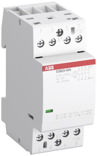 

Контактор модульный ABB 1SAE231111R0631 ESB25-31N-06 модульный (25А АС-1, 3НО+1НЗ), катушка 230В AC/DC, 1SAE231111R0631