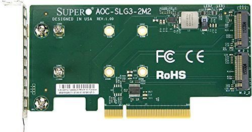 

Плата расширения Supermicro AOC-SLG3-2M2, AOC-SLG3-2M2