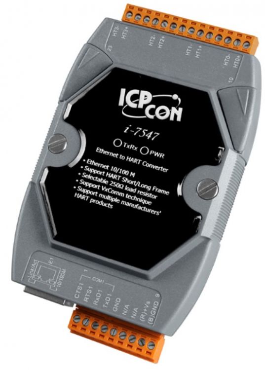 Преобразователь ICP DAS I-7547 Ethernet To HART Converter (Gray Cover) (RoHS)