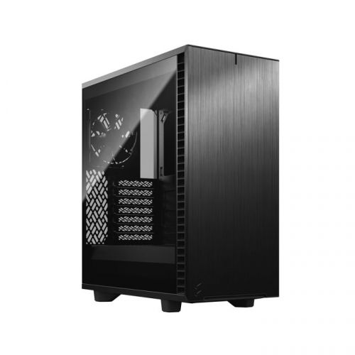 Корпус ATX Fractal Design Define 7 Compact Dark TG FD-C-DEF7C-02 черный, без БП, с окном, 2*USB 3.0, 2*USB 2.0, USB Type-C, audio - фото 1