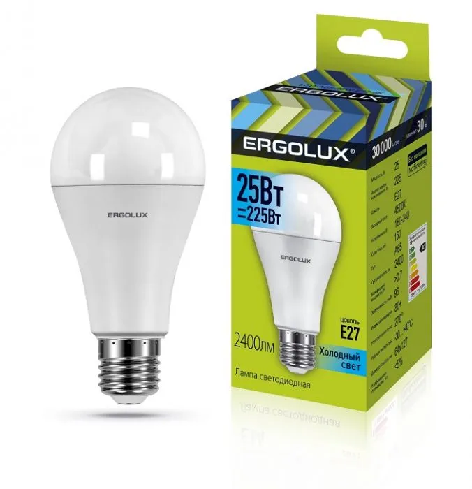 фото Ergolux LED-A65-25W-E27-4K