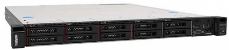 Сервер Lenovo ThinkSystem SR250 V2 7D7QS1MH00 Xeon E-2334 (4C 3.4GHz 8MB Cache/65W), 1x16GB, O/B, 2.5 HS (8), SW RAID, HS 450W, XCC Enterprise, Rails цена и фото