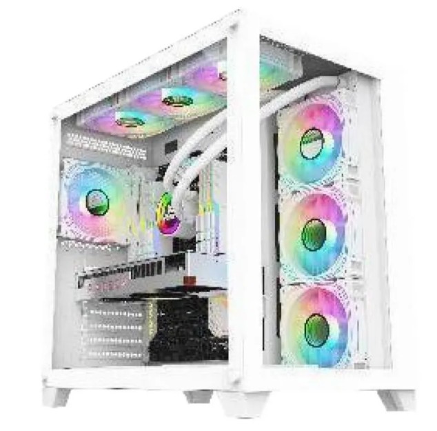 

Корпус ATX ALSEYE Knight-W белый, без БП, окно из закаленного стекла, 2*USB 3.1, USB Type-C, audio, (4 fans), Knight-W