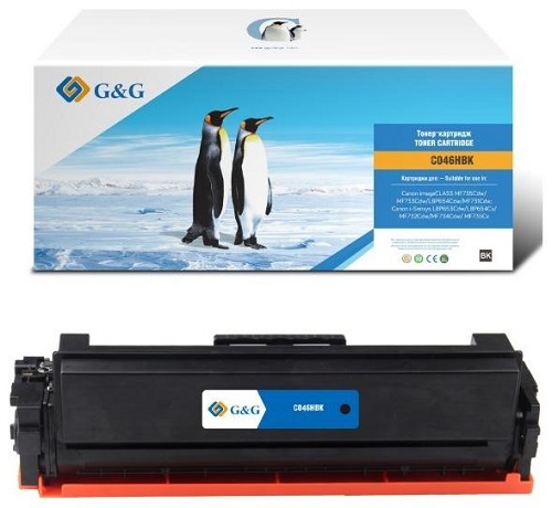 

Картридж G&G GG-C046HBK лазерный черный (6300стр.) для Canon LBP 653Cdw/654Cx/MF732Cdw/734Cdw/735Cx, GG-C046HBK