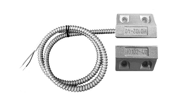 Извещатель Магнито-Контакт ИО 102-40 Б2М (3) охранный точечный магнитоконтактный, кабель в металлорукаве