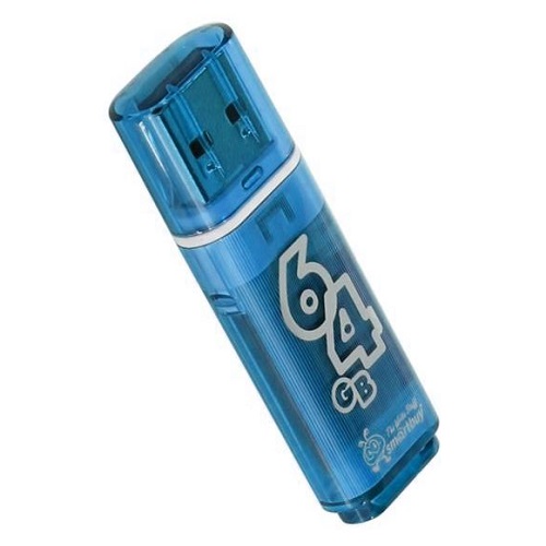 

Накопитель USB 2.0 64GB SmartBuy SB64GBGS-B Glossy синий, SB64GBGS-B