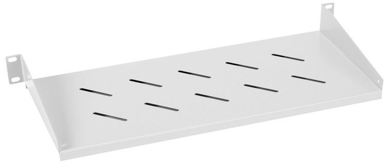

Полка Cabeus SH-J017-1U-200 19" перфорированная консольная 1U глубина 200мм, SH-J017-1U-200
